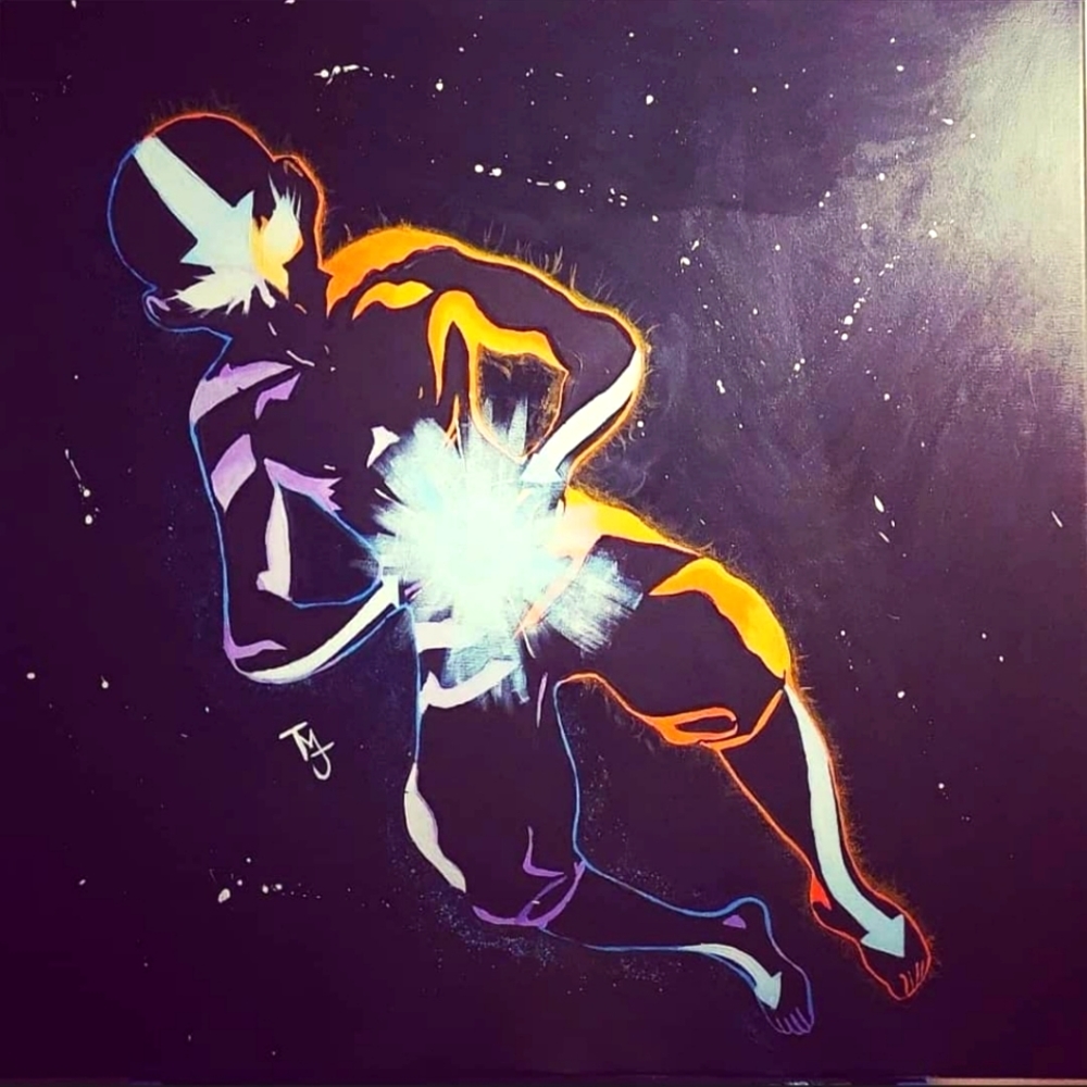 12×12 "Avatar the last airbender" canvas painting